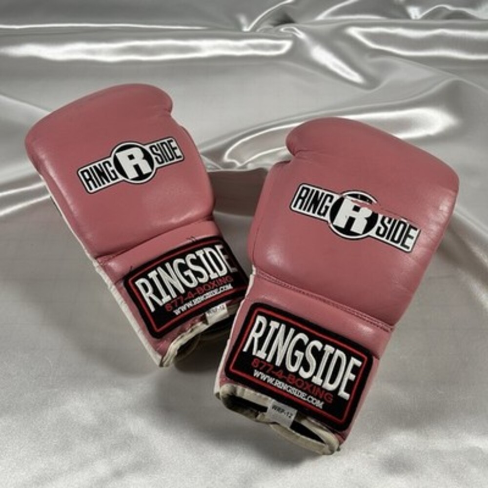 VINTAGE FOXY BOXING Ringside Striker Training Gloves WRP-12 OZ PINK LIGHLY USED